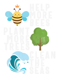 Help More Bees Plant Trees Save Our Climate Change Earth Day Gift Women's T-Shirt