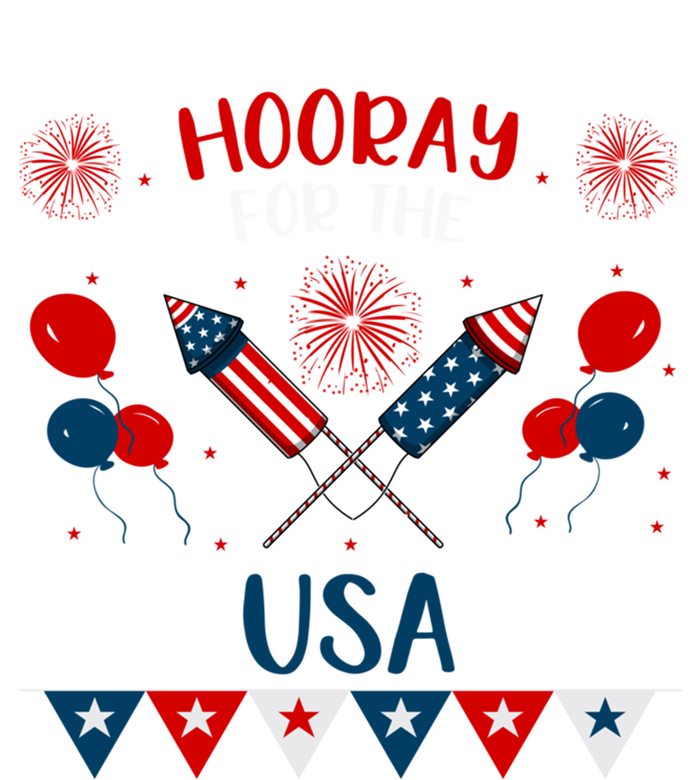 Hooray For The Usa 4th July Patriotic Usa Independence Day Cool Gift T-Shirt