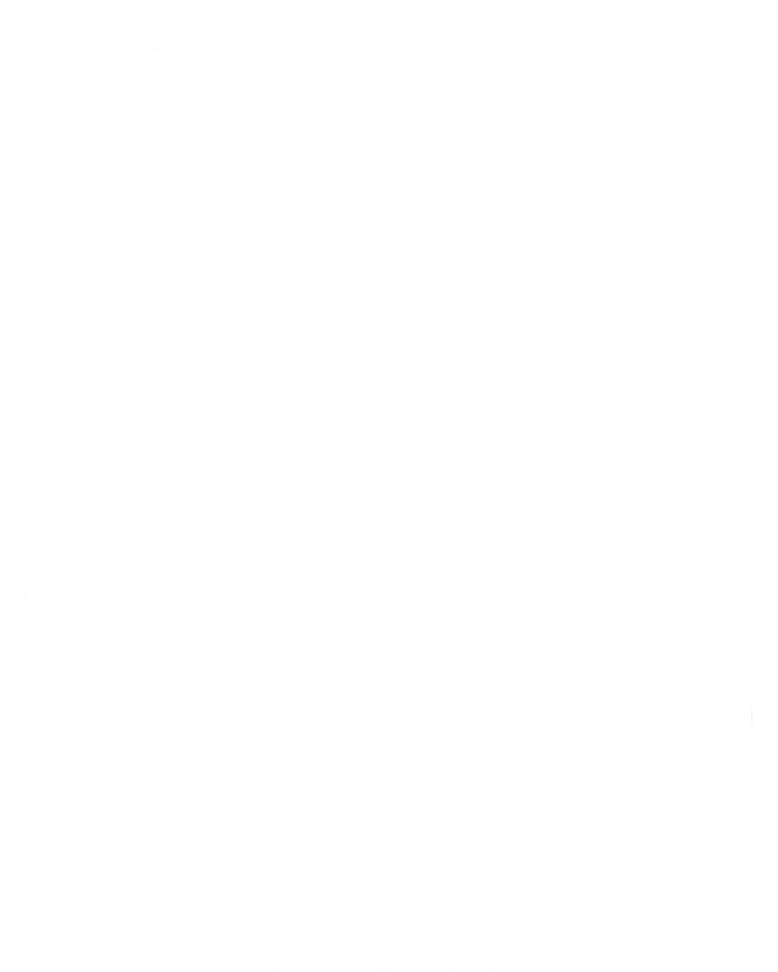 Cat Design Funny Pun Don't Stress Meowt Funny Saying Humour Meaningful Gift Women's Flannel Pajama Set