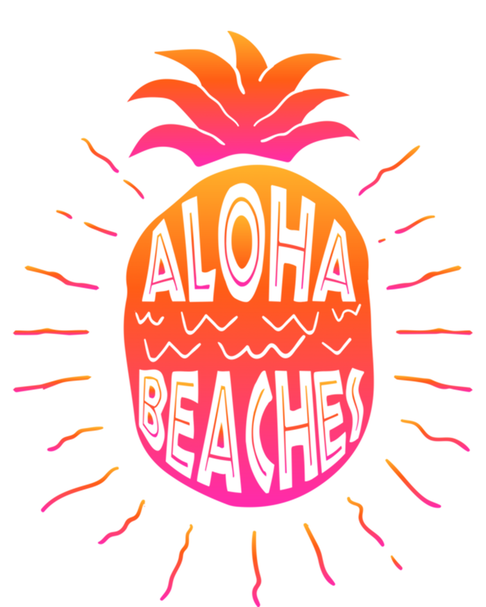 Aloha Beaches Hawaii Beach Summer Vacation Funny Gift Tie Dye Hoodie