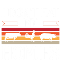 Animal Love Vegetarian Vegan I Don't Eat My Homies Gift Pom Pom 12in Knit Beanie