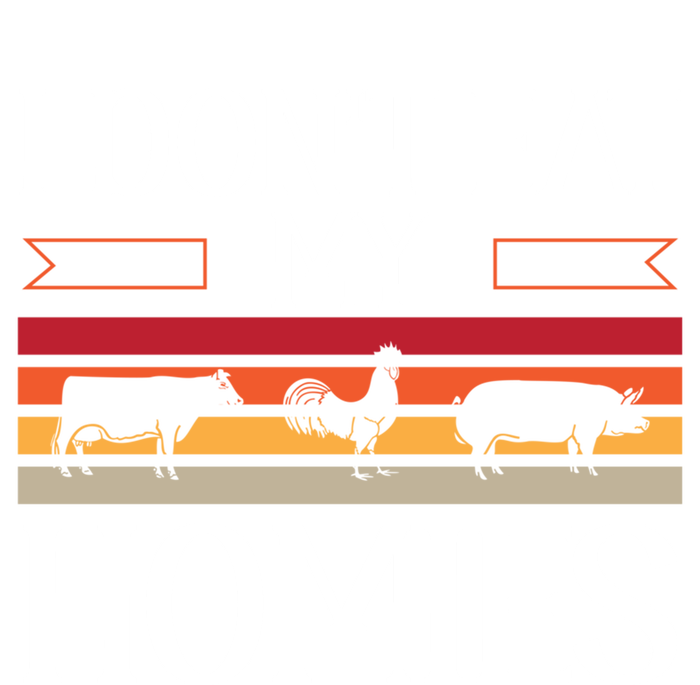 Animal Love Vegetarian Vegan I Don't Eat My Homies Gift Pom Pom 12in Knit Beanie