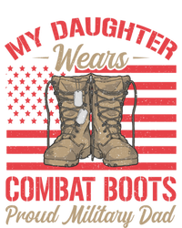 My Daughter Wears Combat Boots Usa Flag Proud Army Dad Gift Pom Pom 12in Knit Beanie