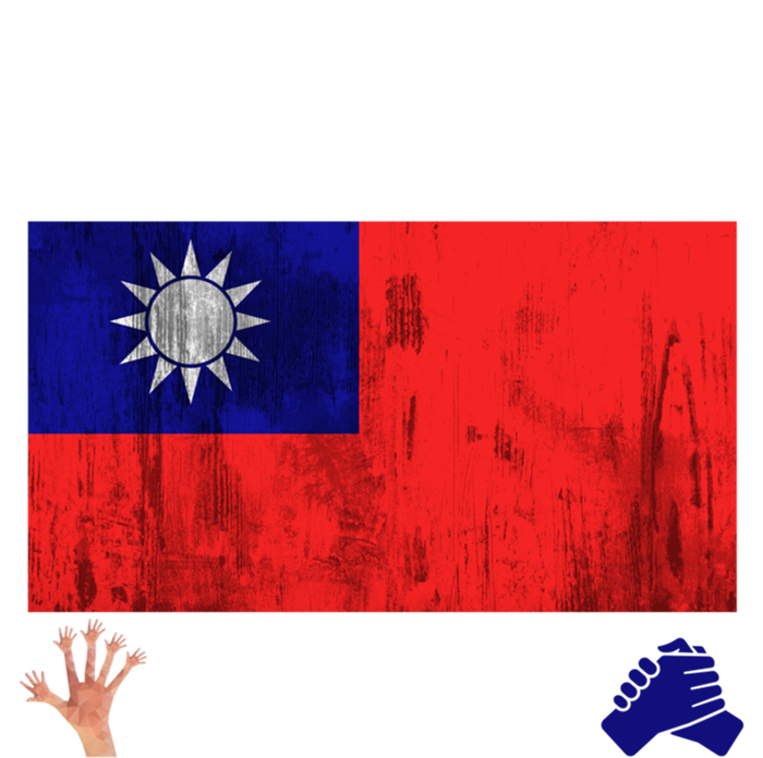 I Love Taiwan Flag Taiwanese Pride I Stand With Taiwan Quote Gift Pom Pom 12in Knit Beanie