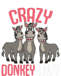 Crazy Donkey Lady Donkey Lover Women's Racerback Tank