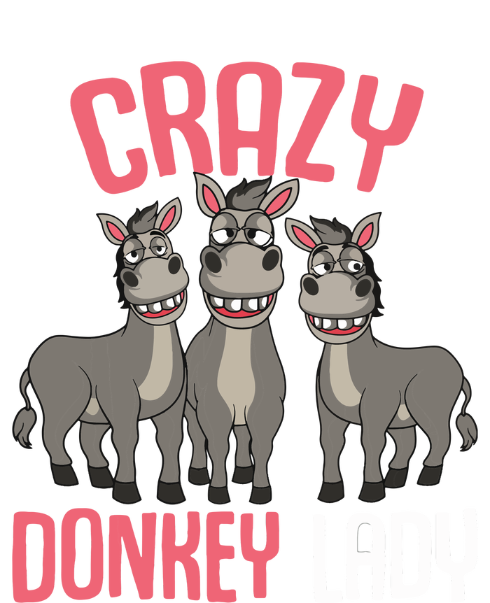 Crazy Donkey Lady Donkey Lover Women's Racerback Tank