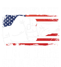 My Superpower Is That I'm A Papa And A Veteran Father Gift Zip Tote Bag