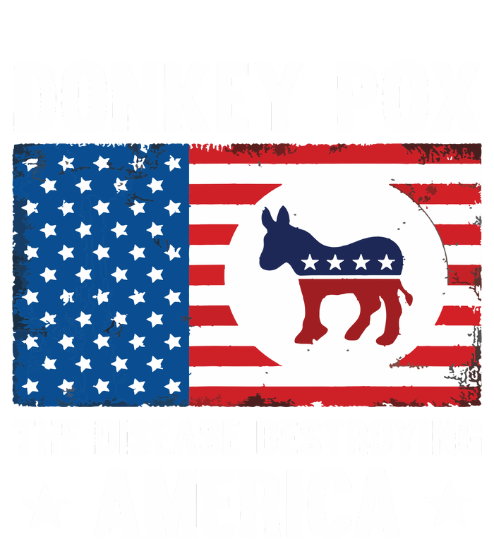 Donkey Pox The Disease Destroying America Funny Anti Biden Sustainable Bucket Hat