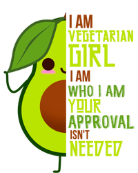 Avocado Lover I Am Vegetarian Strong Positive Cool Gift Full-Length Apron With Pockets