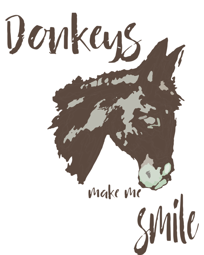 Donkeys Make Me Smile Cute Donkey Coaster