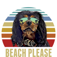 Beach Please English Toy Spaniel Dog Funny Summer Gift Ceramic Bell Ornament