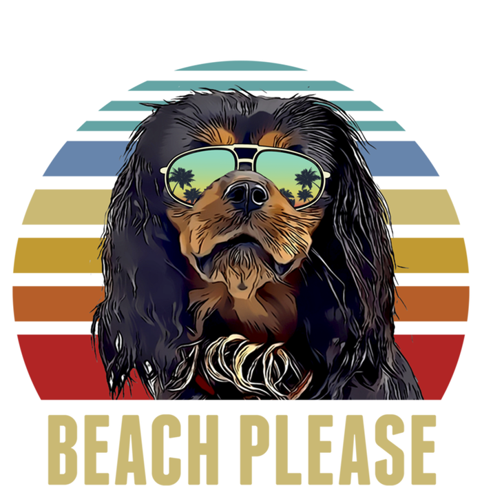 Beach Please English Toy Spaniel Dog Funny Summer Gift Ceramic Bell Ornament