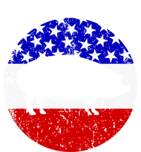 Pig Roast Retro Style Bbq Cookout American Flag Cute Gift Toddler Sweatshirt