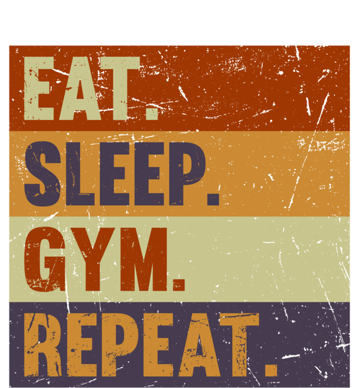 Eat Sleep Gym Repeat Meaningful Gift Funny Vintage Bodybuilder Workout Gift Poster