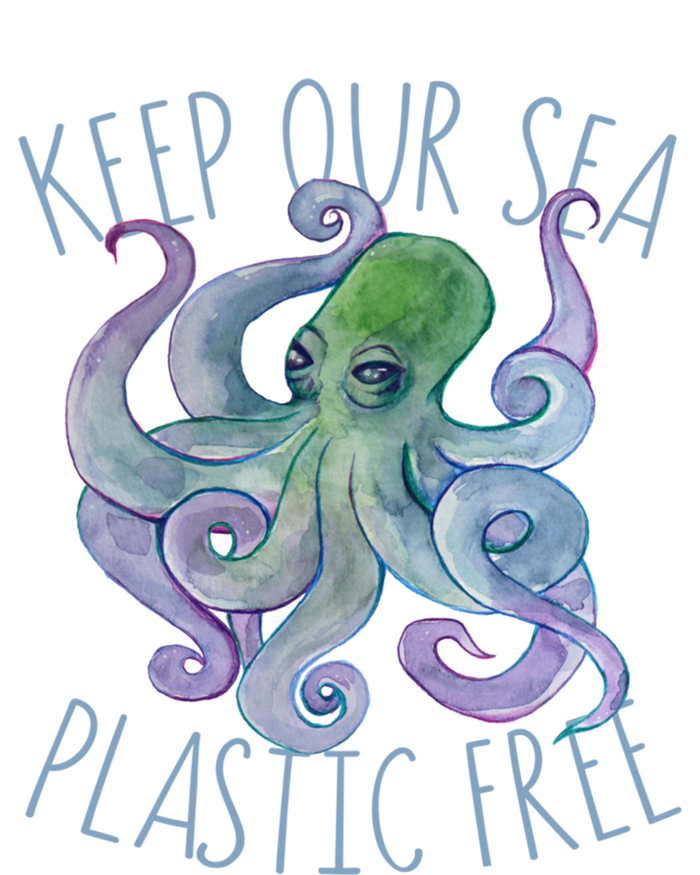 Keep Our Sea Plastic Free Octopus Cool Gift Poster