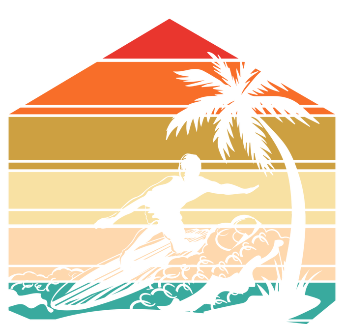 Surfer Summer Tropical Sunset 16 in Basic Backpack