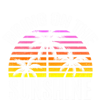 Bring On The Sunshine Gift Retro Palm Trees And Sunset Meaningful Gift Premium T-Shirt