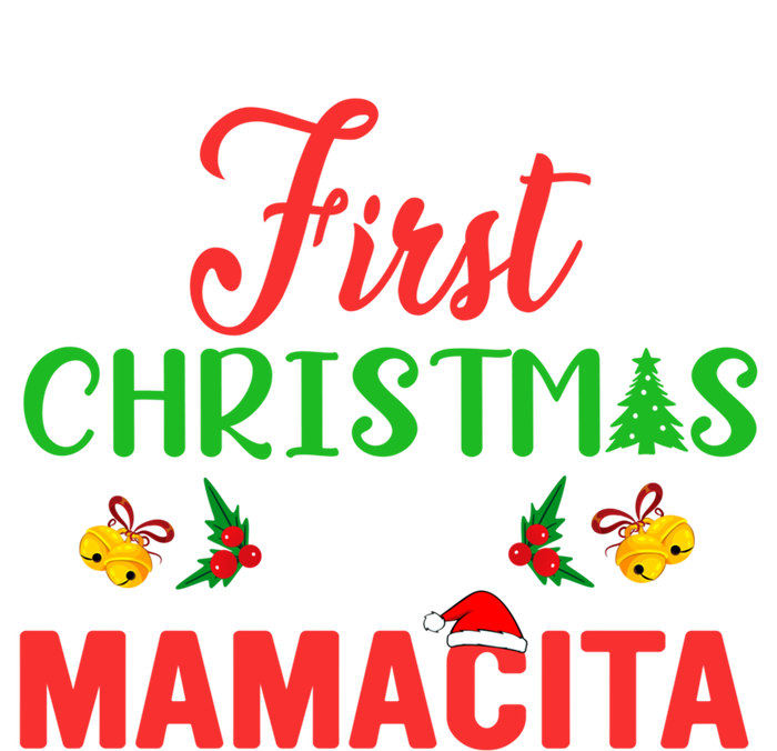 First Christmas As A Mamacita Group Matching Mamacita Xmas Gift Valucap Bio-Washed Visor