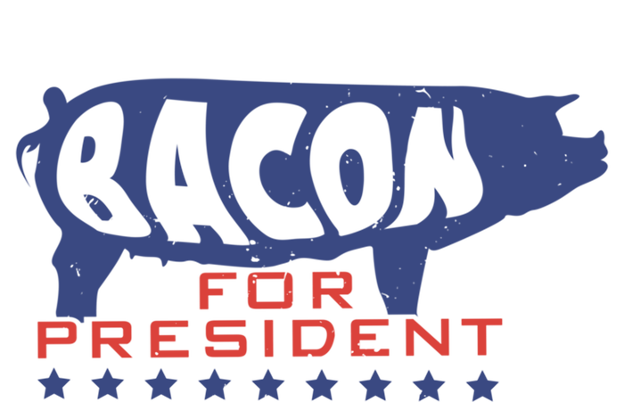 Fitness Bacon For President Funny Workout Gift Sustainable Knit Beanie