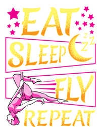 Funny Eat Sleep Fly Repeat Aerial Yoga Silks Gift Women's V-Neck T-Shirt