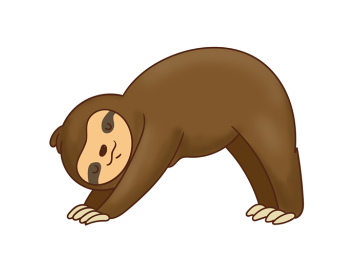 Downward Hu Sloth Gift Mousepad