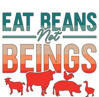 Eat Beans Not Beings Retro Vegan Lifestyle No Meat Veganism Gift Short Acrylic Beanie