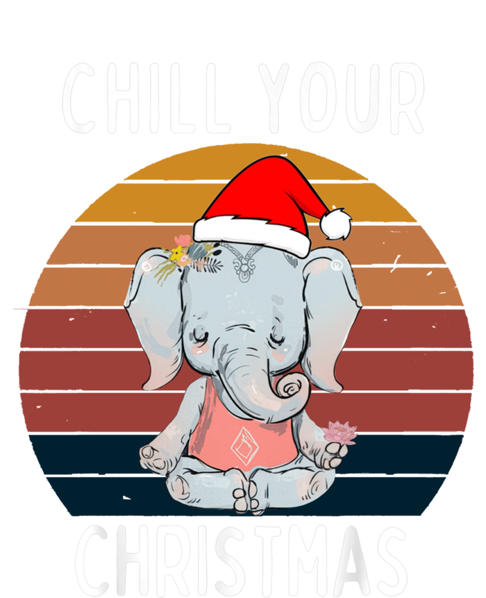 Elephant Christmas Yoga Namaste Chill Saying Gift Idea Gift T-Shirt