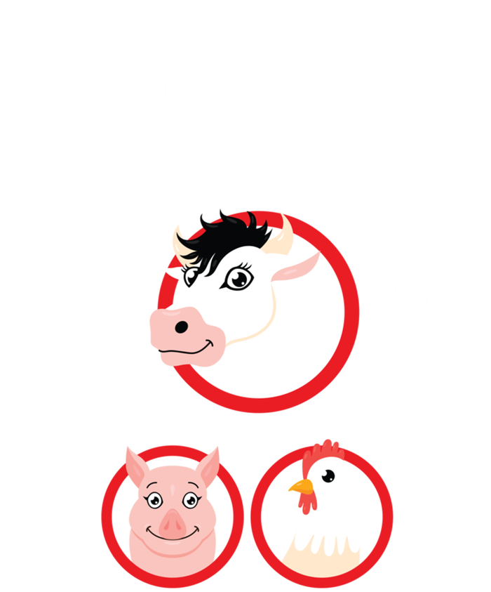 Friends Not Food Gift Vegan Animal Love Veganism Gift Full Zip Hoodie