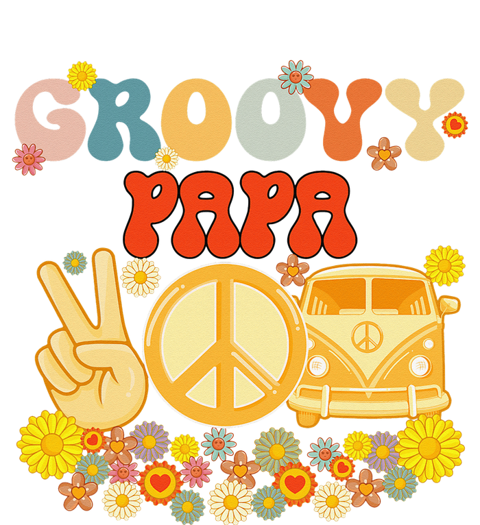 Groovy Papa Retro Matching Family Baby Shower Father's Day Kids Hoodie