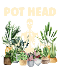 Funny Pot Head Skeleton Succulent Plant Lover Gardening Great Gift Ladies Essential Flowy Tank