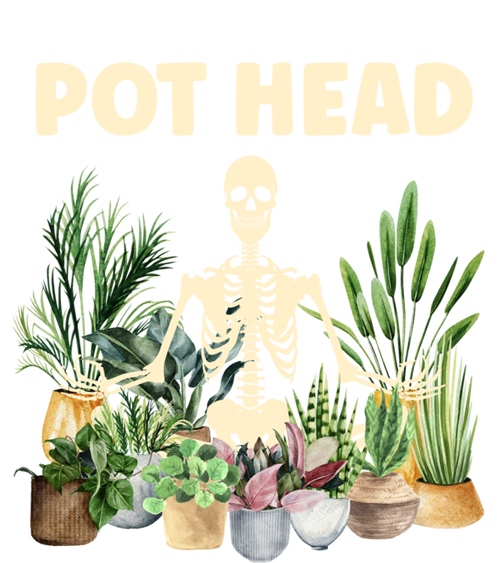 Funny Pot Head Skeleton Succulent Plant Lover Gardening Great Gift Ladies Essential Flowy Tank