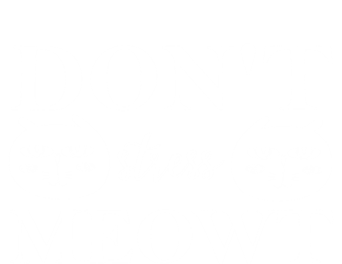 Funny Sayings Cat Gift Don't Stress Meowt Funny Sayings Gift Women's Long Sleeve Flannel Pajama Set 