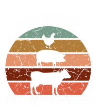 Funny Vegan Retro Style I Don't Eat My Homies Vegan Gift Pom Pom 12in Knit Beanie