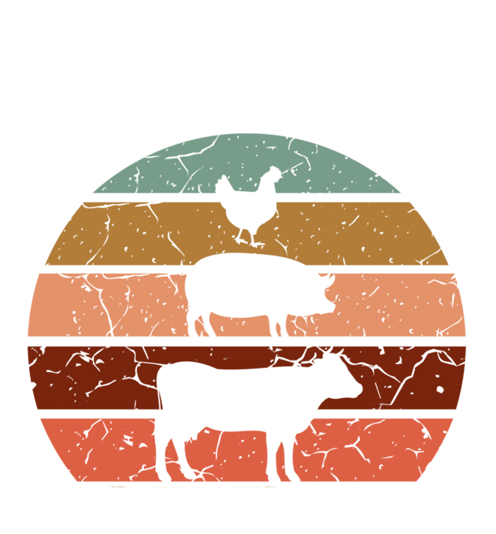 Funny Vegan Retro Style I Don't Eat My Homies Vegan Gift Pom Pom 12in Knit Beanie