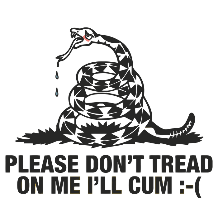 Please Don't Tread On Me I'll Cum Ladies Essential Tank