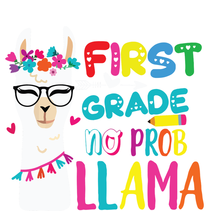 100th Day Of 1st Grade 100 Days Smarter No Prob Llama T-Shirt