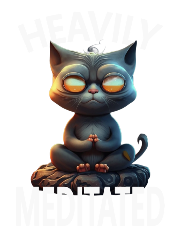 Heavily Meditated Spiritual Zen Cat Namaste Yoga Meditation Gift Sweatshirt