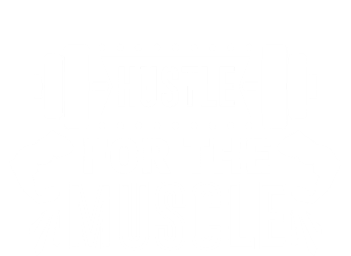 Hustle For The Muscle Funny Gift Gym Workout Motivational Cool Gift Softstyle Adult Sport Polo