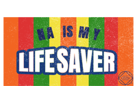 Na Is My Lifesaver Pop Art Narcotics Anonymous Aa Funny Gift Women's Flannel Pajama Set