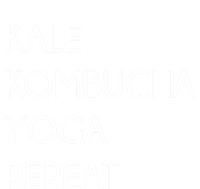 Kale Kombucha Yoga Repeat Great Gift Softstyle Adult Sport Polo