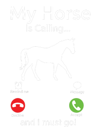 My Horse Is Calling And I Must Go Shirts Apparel Ruffle Pom Pom 12in Knit Beanie