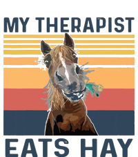 My Therapist Eats Hay Funny Horse Lover PosiCharge RacerMesh Polo