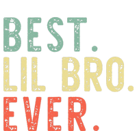 Best Lil Bro Ever Family Retro Vintage Little Brother Women's Racerback Tank