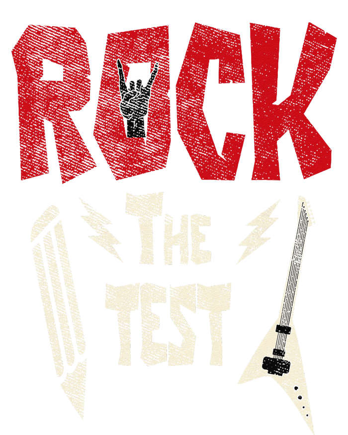 Test Day Rock The Funny Rock Teacher Student Testing Exam T-Shirt