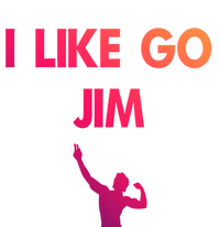 I Like Go Jim Bodybuilding Design Funny Gym Fitness Power Gift Bumper Sticker