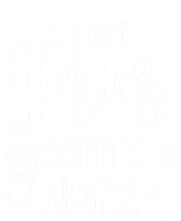 I Love Jesus Coffee And Naps Cute Funny Christian Gift T-Shirt