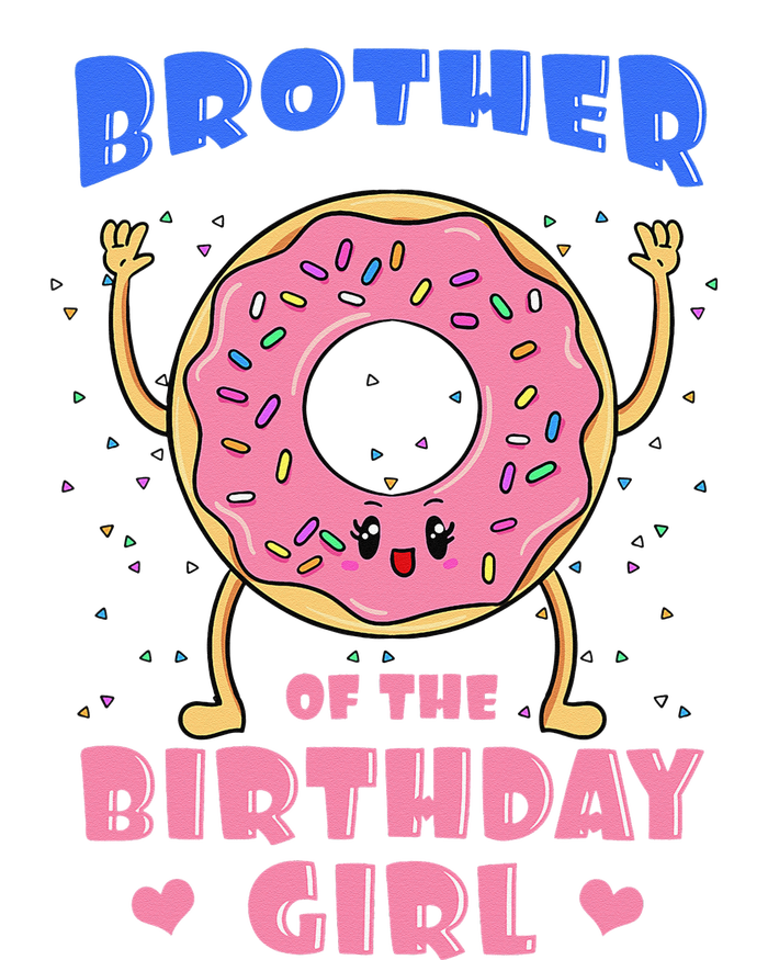 Brother Of The Birthday Donut Bday Party Bro Sib Women's Fleece Hoodie