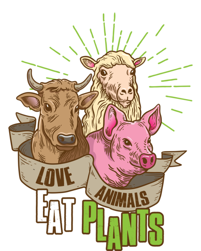 Love Animals Eat Plants Vegan Great Gift Doggie Tank