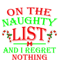 On The Naughty List And I Regret Nothing Funny Xmas Cool Gift Valucap Bio-Washed Visor