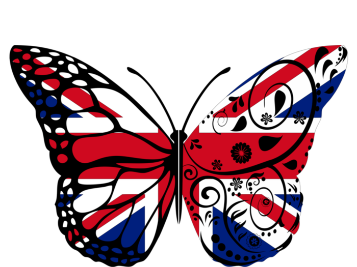 Union Jack Butterfly Butterflies Flag Wings British UK Flag T-Shirt